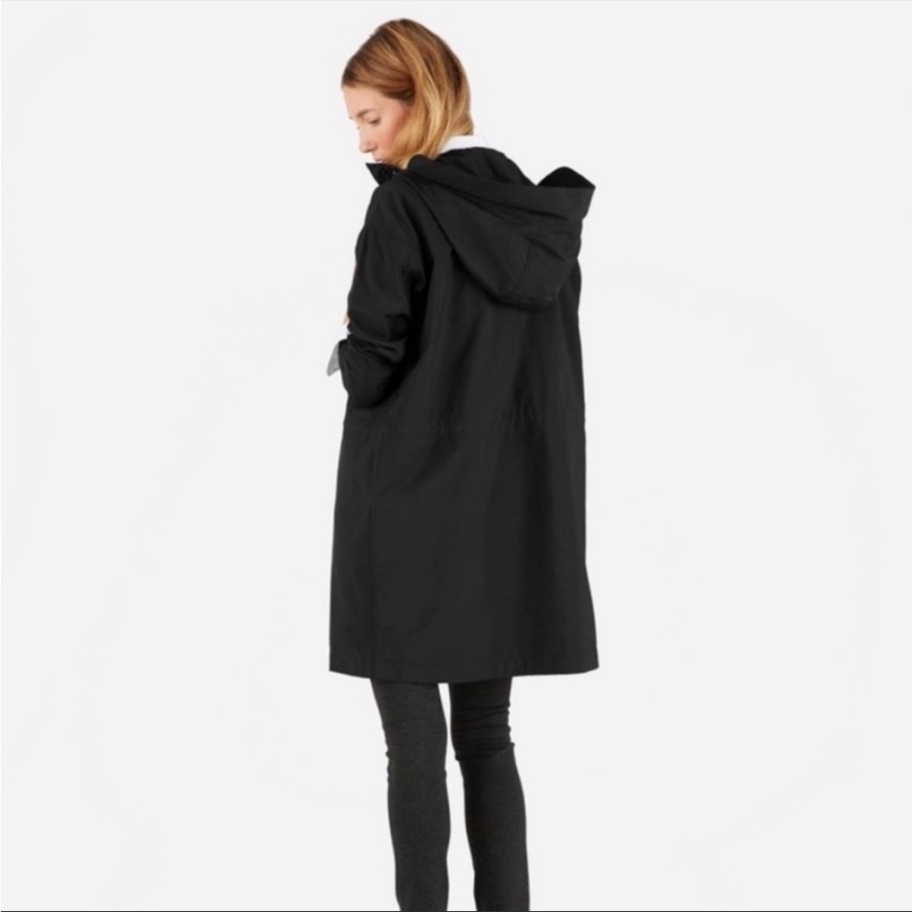 Everlane Black Trench Coat - Picture 2 of 13
